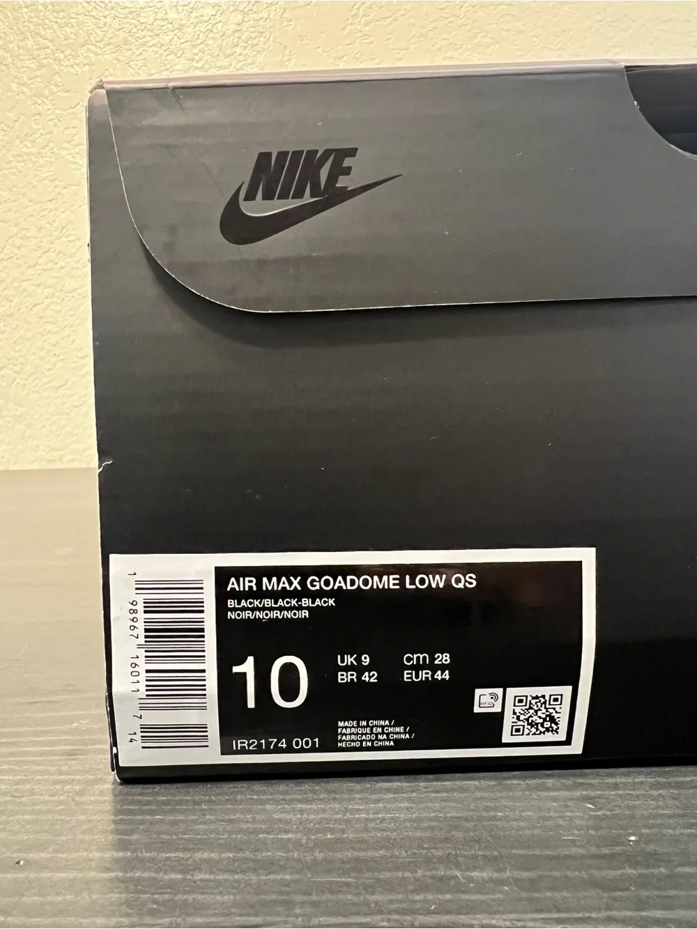 Nike Air Max Goadome Low 'Black' Boots Size 10